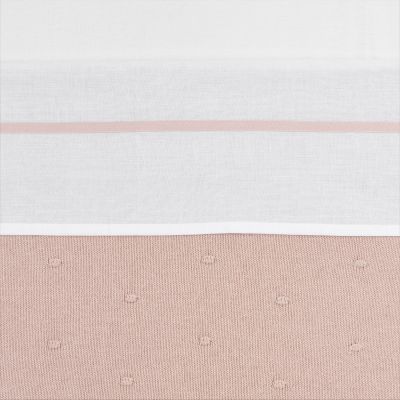 Meyco Wieglaken Wit Met Bies 75 x 100 cm Soft Pink