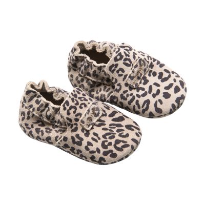 Mavies First Steps Babyschoentjes Leopard Grey