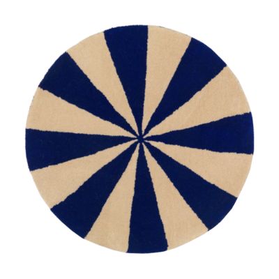 Ferm Living Arch Small Vloerkleed Blue / Off White