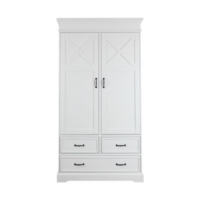 Kidsmill Savigno Kledingkast 2-Deurs Met Kruis Wit 