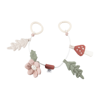 Sebra Kinderwagenketting - Leaf/Mushroom/Flower