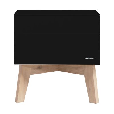 Kidsmill Sixties Kinderkamer Zwart Mat / Naturel