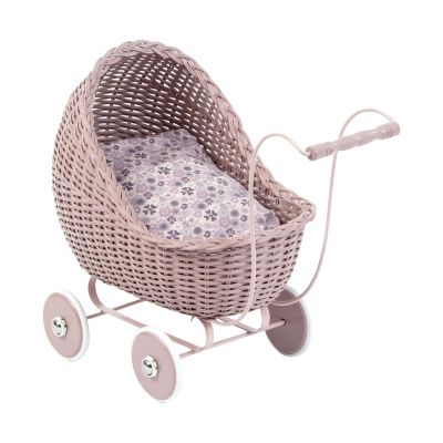 Smallstuff Rieten Poppenwagen
