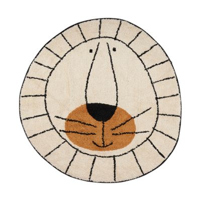 Tapis Petit Lion Vloerkleed Natural 100 x 100 cm