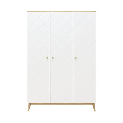 Bopita Paris Kledingkast 3-Deurs Wit / Eiken