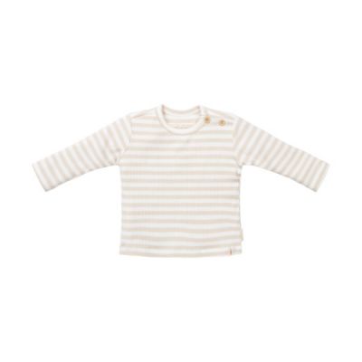 Little Dutch Stripe T-shirt - Lange Mouw - Zand/Wit