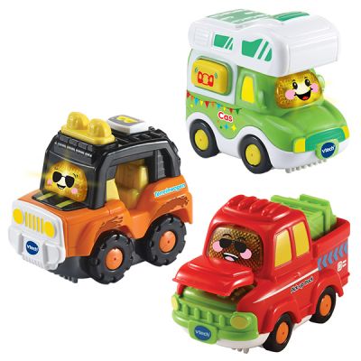 Vtech Toet Toet Auto Cas / Ted / Pascal 3 Stuks