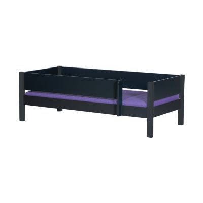 Manis-h Bed Met Uitvalbeveiliging Rondom Antraciet 90 x 200 cm