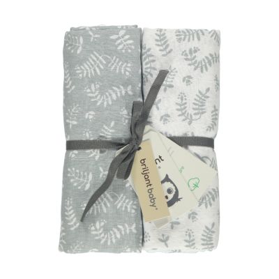 Briljant Baby Organic Hydrofiele Swaddle Botanic 2 Stuks