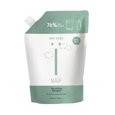 Naïf Navulverpakking Voedende Shampoo Voor Baby &amp; Kids 500 ml