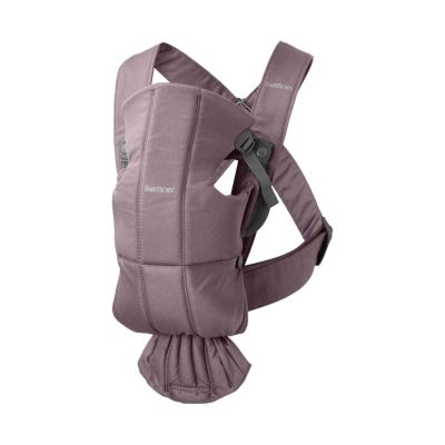 BabyBjörn Mini Cotton Draagzak - Donkerpaars