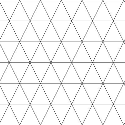 Estahome Grafische Driehoeken Behang - Wit / Zwart