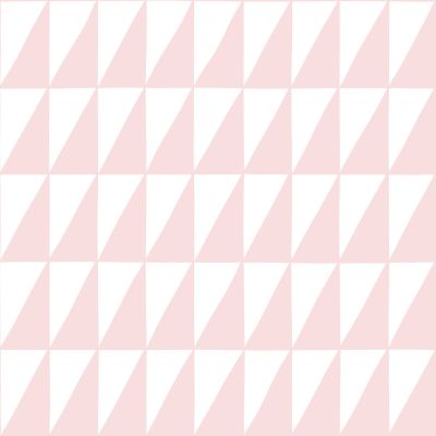Estahome Grafische Driehoeken Behang - Zacht Roze