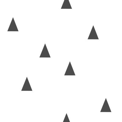Estahome Grafische Driehoeken Behang - Zwart / Wit