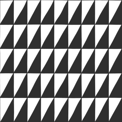 Estahome Grafische Driehoeken Behang - Zwart / Wit II