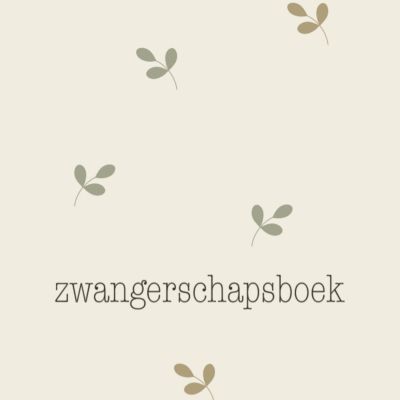 JEP! Kids Zwangerschapsboek - Smoke Groen - 30 x 21 cm 
