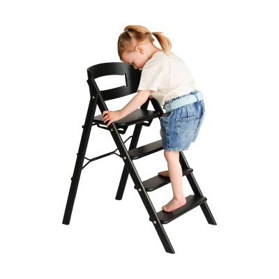 Babypark KAOS Klapp Kinderstoel - Inklapbaar - Oak Black aanbieding