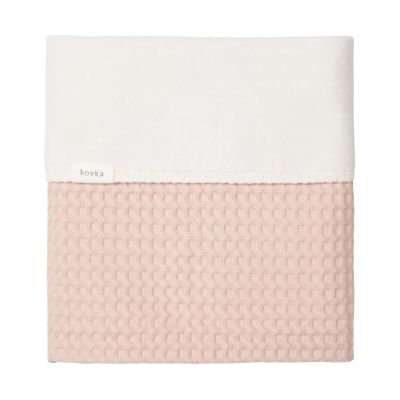 Koeka Amsterdam Wafel Ledikantdeken - Cotton Fleece  - Rosa Salt