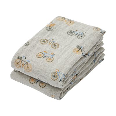 Liewood Lewis Bicycle Hydrofieldoek - 2 Stuks - Cloud Blue
