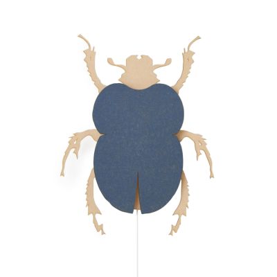 Van Tjalle en Jasper Beetle Muurlamp - Naturel / Blue