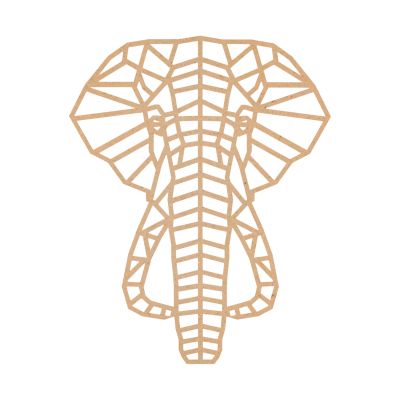 Maison Cocon Olifant Wanddecoratie - Medium