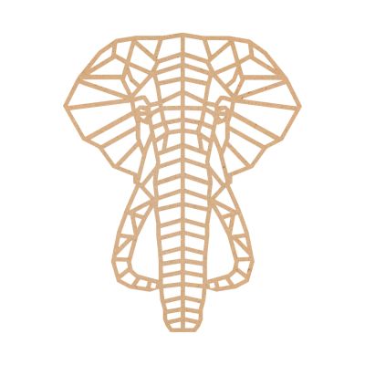  Casa Sentir Olifant Wanddecoratie - Medium