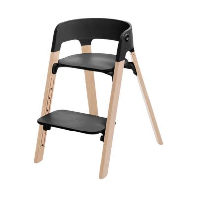 Stokke® Steps™ Kinderstoel Incl. Babyset - Black / Naturel
