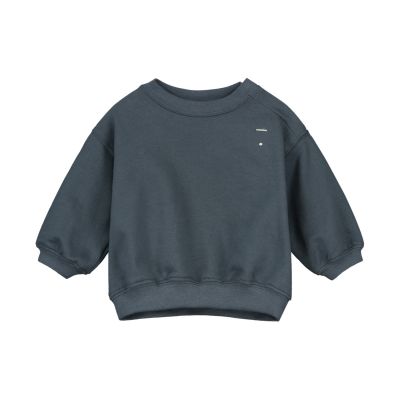 Gray Label Sweater - Dropped Shoulder - Blue Grey