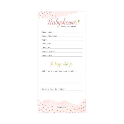 Fabrikten Babyshower Kaarten 20 Stuks