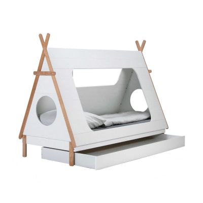 BLN Kids Tipi Bed Wit Incl. Bedlade 90 x 200 cm