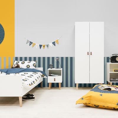 Bopita Indy Kinderkamer Wit | Bed 90 x 200 cm + Bureau