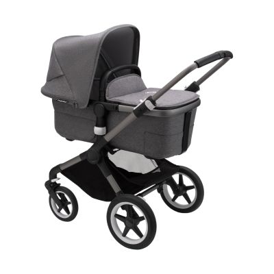 Babypark Bugaboo Fox 3 Kinderwagen Basis - Graphite / Grey Melange aanbieding