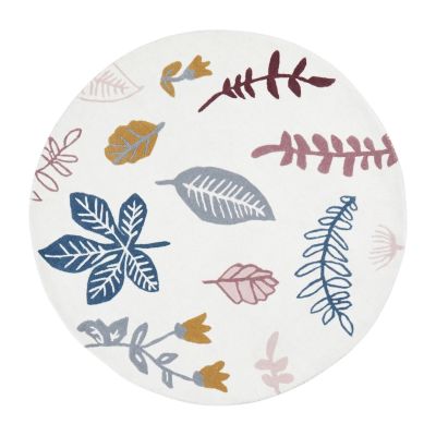 Cam Cam Pressed Leaves Vloerkleed Rond Rose