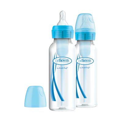 Babypark Dr. Brown's Options+ Anti-Colic Standaard Halsfles 250 ml Blauw 2 Stuks aanbieding