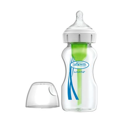 Babypark Dr. Brown's Options+ Anti-colic Brede Halsfles Glas 270 ml aanbieding