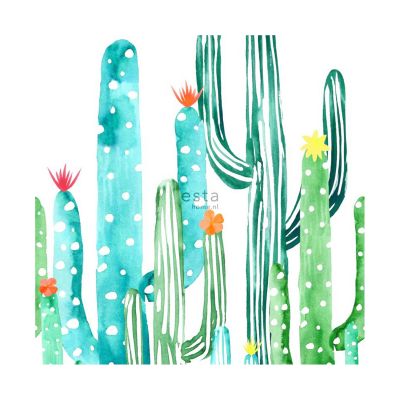 Estahome Aquarel Cactus Behang