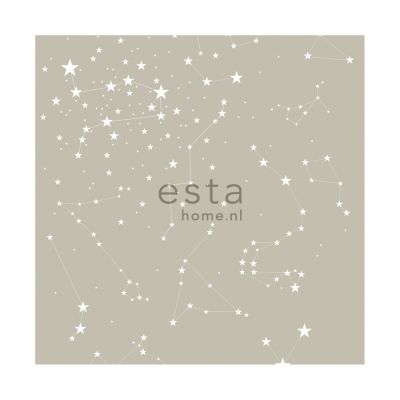 Estahome Starry Night Behang Taupe