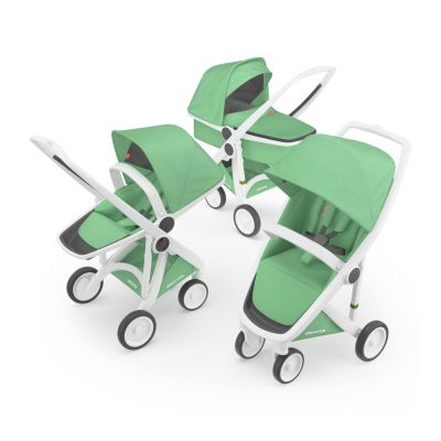 Greentom 3-in-1 Buggy White - Mint