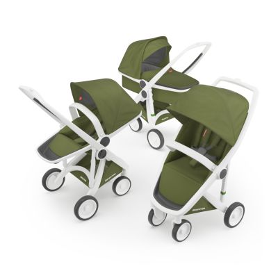 Greentom 3-in-1 Buggy White - Olive