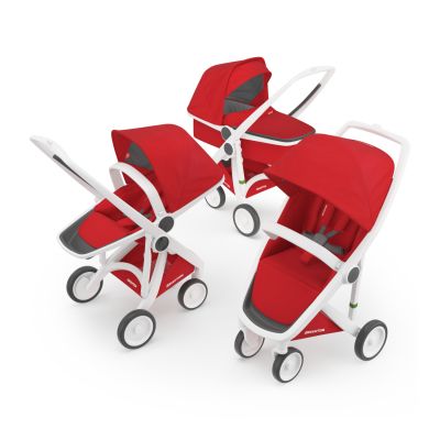 Greentom 3-in-1 Buggy White - Red