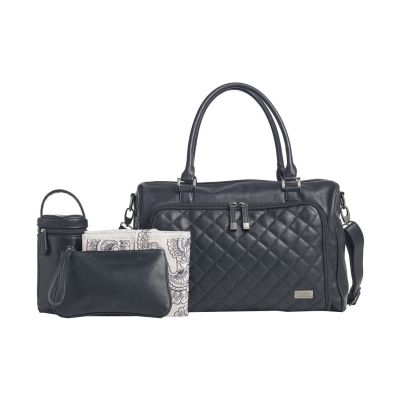 Isoki Zip Quilted Luiertas Toorak Black