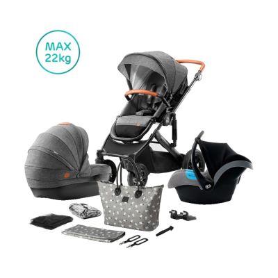 Kinderkraft Combi 3 in 1 Prime Inkl Autositz und Mommy Bag