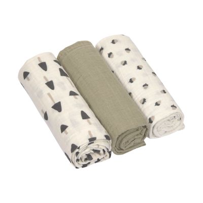 Laessig Little Forest Swaddle 3 Stuks