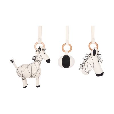 Little Indians Zebra Babygym Speeltjes Ecru / Zwart