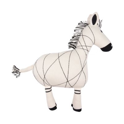 Little Indians Zebra Speeltje Ecru / Zwart