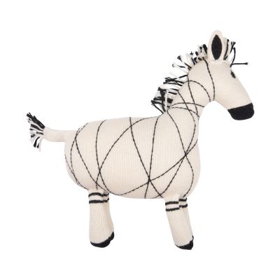 Little Indians Zebra Speeltje Small Ecru / Zwart