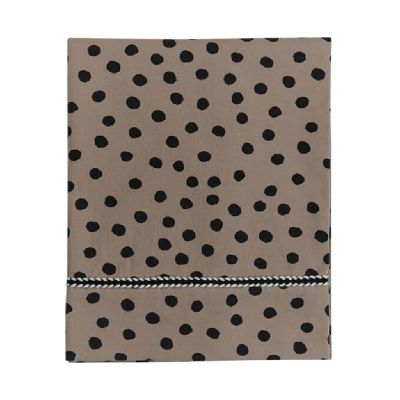 Mies &amp; Co Bold Dots Ledikantlaken Dark Brown 110 x 140 cm
