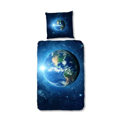 Muller Textiel Earth Dekbedovertrek Blue 140 x 200 / 220 cm