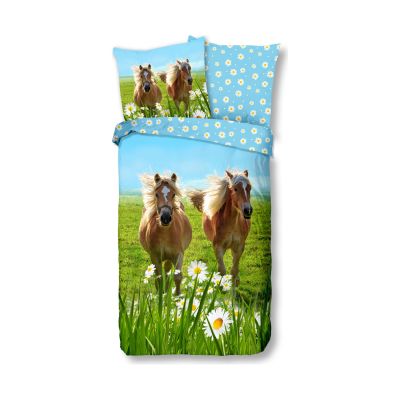 Muller Textiel Horses Dekbedovertrek Multi 140 x 200 / 220 cm