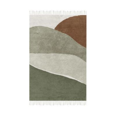 Little Dutch Horizon Vloerkleed Olive 130 x 90 cm